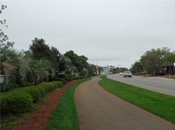 Beach front bike path on 30A