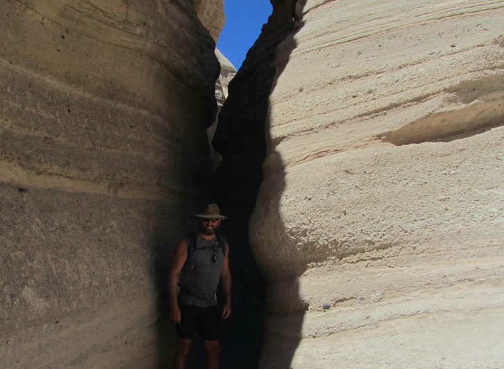 Dave in the slot canyon