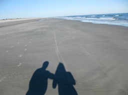 First day on the beach