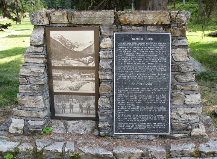 Glacier House plaque