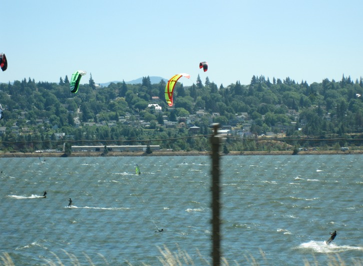 Kiteboarders