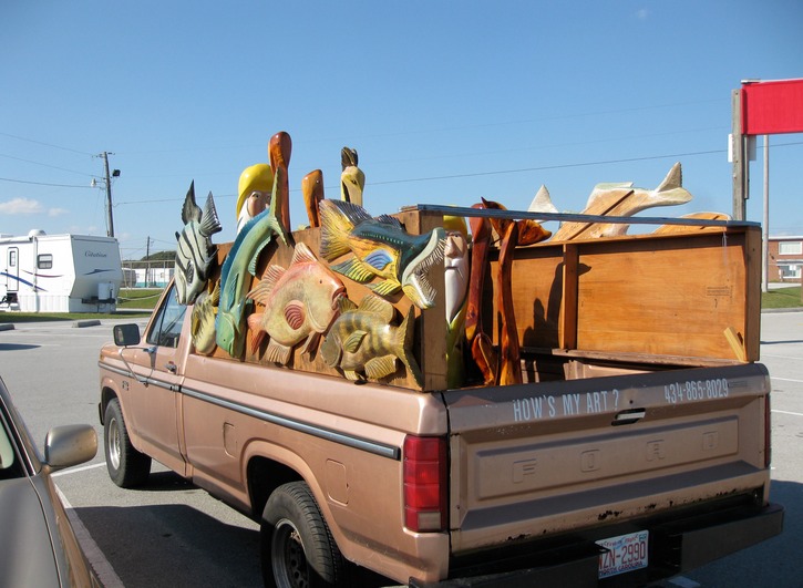 Moving art show