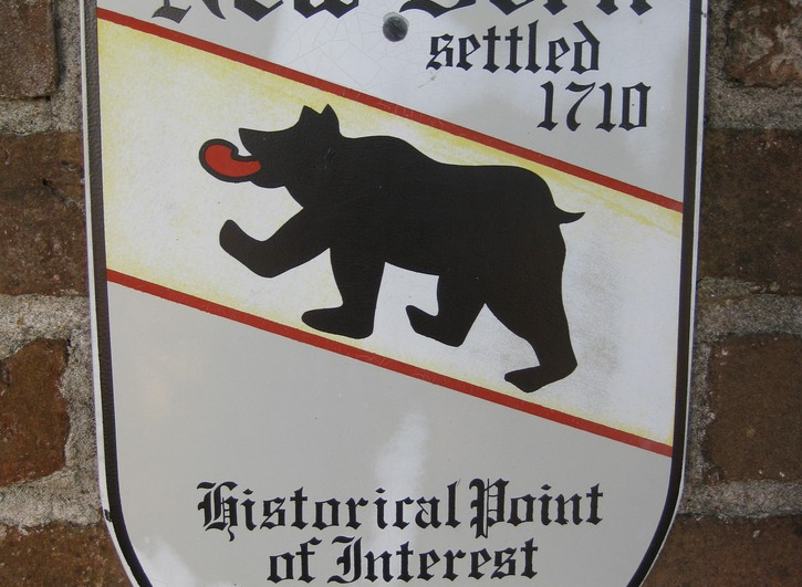 New Bern historical sign
