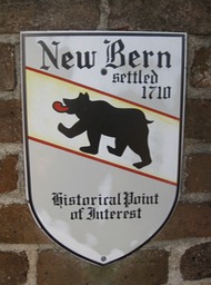 New Bern historical sign