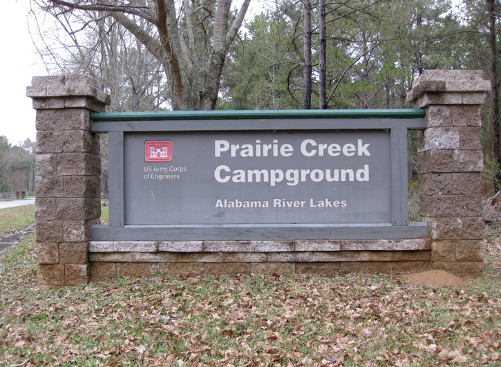 Park entrance sign