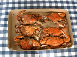 Steamed crabs